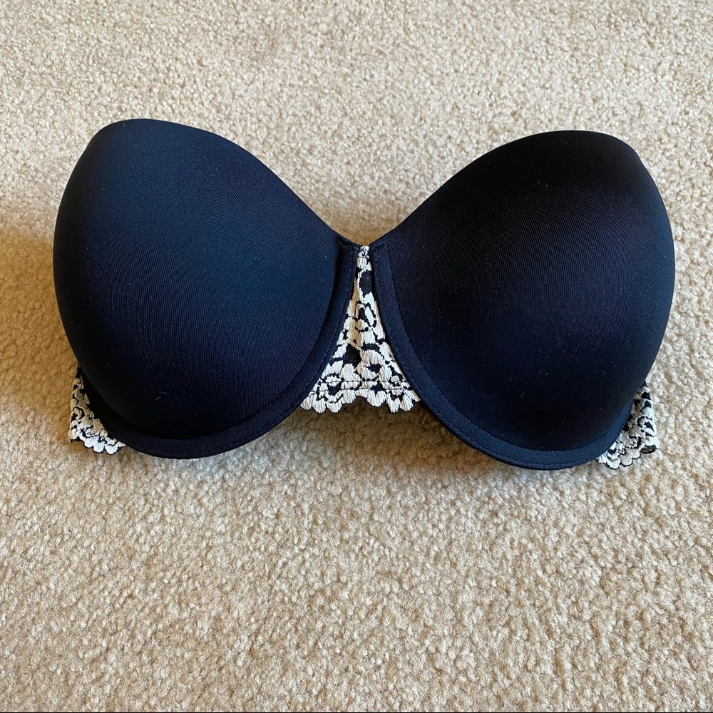 NWOT Wacoal Black Strapless Bra